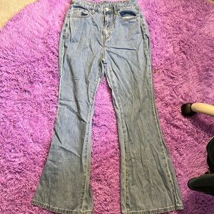Flared Blue Jeans